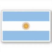 Flagge Argentiniens Aufkleber (Vorderseite)