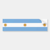 Flagge Argentiniens Autoaufkleber (Vorne)