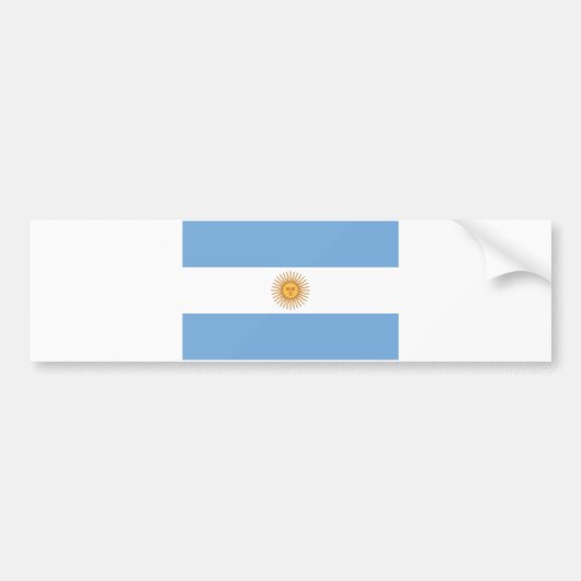 Flagge Argentiniens Autoaufkleber (Vorne)