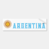Flagge Argentiniens Autoaufkleber (Vorne)