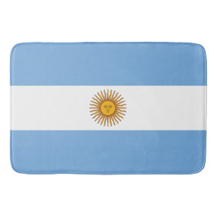 Flagge Argentiniens Badematte