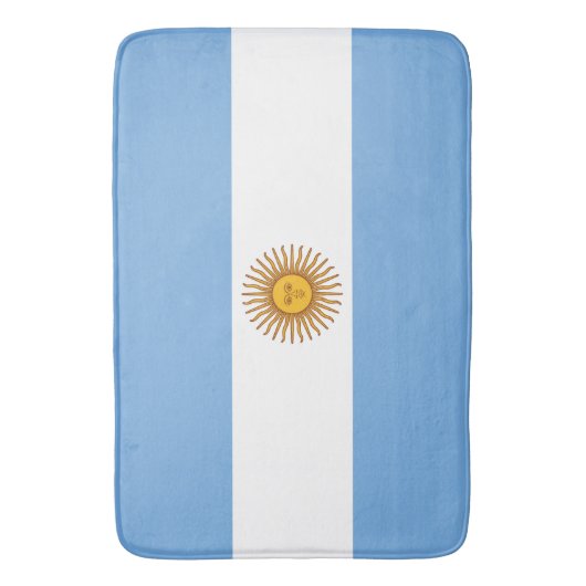 Flagge Argentiniens Badematte (Vorderseite Vertikal)