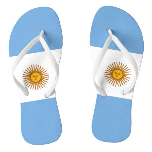 Flagge Argentiniens Badesandalen