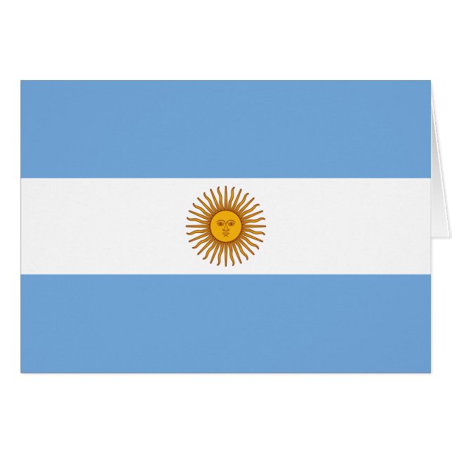 Flagge Argentiniens Bandera De Argentina (Vorderseite (Horizontal))
