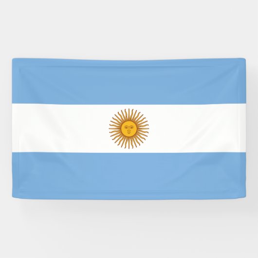 Flagge Argentiniens Banner (Horizontal)