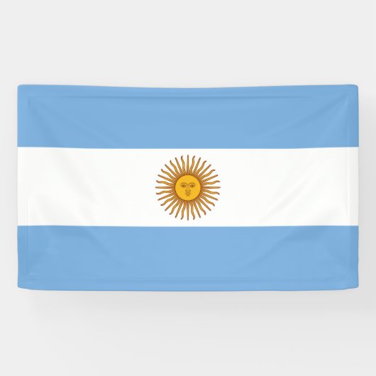 Flagge Argentiniens Banner (Horizontal)