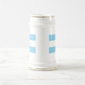 Flagge Argentiniens Bierglas (Mittel)