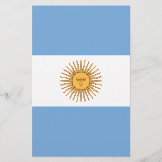 Flagge Argentiniens Briefpapier (Vorderseite)