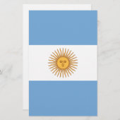 Flagge Argentiniens Briefpapier (Vorne/Hinten)