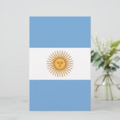 Flagge Argentiniens Briefpapier (Stehend Vorderseite)