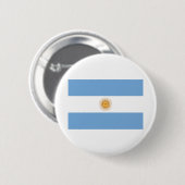 Flagge Argentiniens Button (Vorne & Hinten)