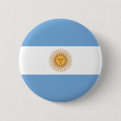 Flagge Argentiniens Button (Vorderseite)