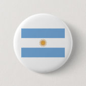 Flagge Argentiniens Button (Vorderseite)