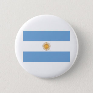 Flagge Argentiniens Button