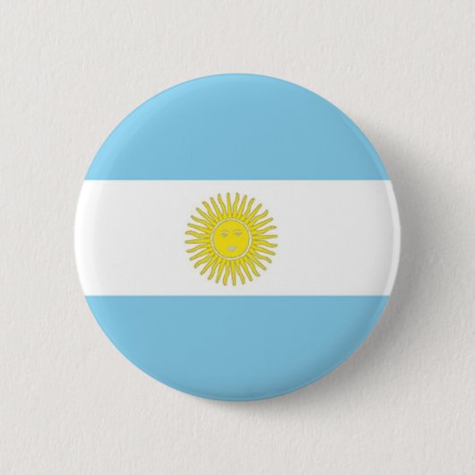 Flagge Argentiniens Button (Vorderseite)