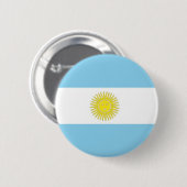 Flagge Argentiniens Button (Vorne & Hinten)