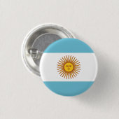 Flagge Argentiniens Button (Vorne & Hinten)