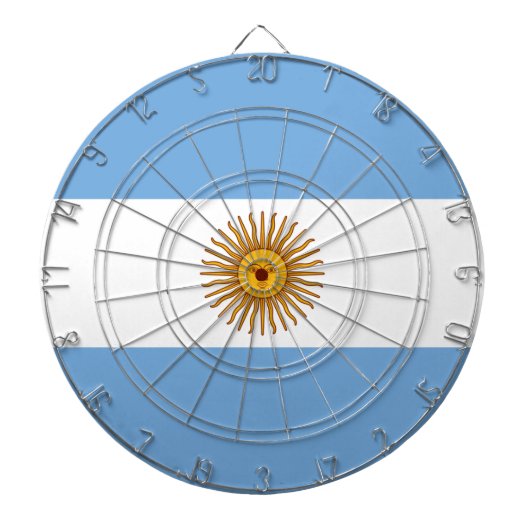 Flagge Argentiniens Dartscheibe (vorne)