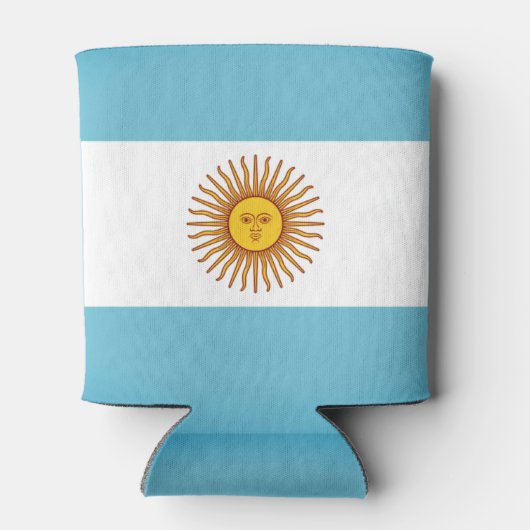 Flagge Argentiniens Dosenkühler (Rückseite)