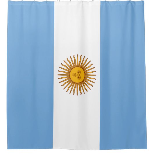 Flagge Argentiniens Duschvorhang (Vorderseite)