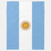 Flagge Argentiniens Fleecedecke (Vorderseite)