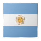 Flagge Argentiniens Fliese (Vorderseite)
