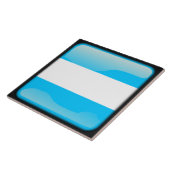 Flagge Argentiniens Fliese (Seite)