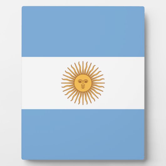 Flagge Argentiniens Fotoplatte (Vorderseite)