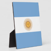 Flagge Argentiniens Fotoplatte (Seite)
