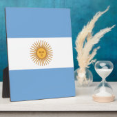 Flagge Argentiniens Fotoplatte (Seite)