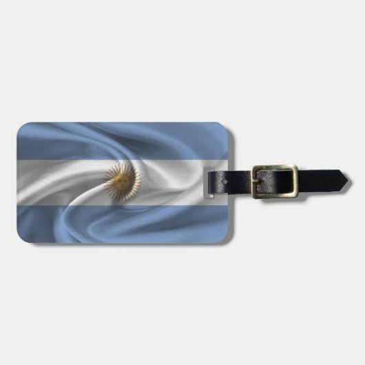 Flagge Argentiniens Gepäckanhänger (Vorderseite horizontal)