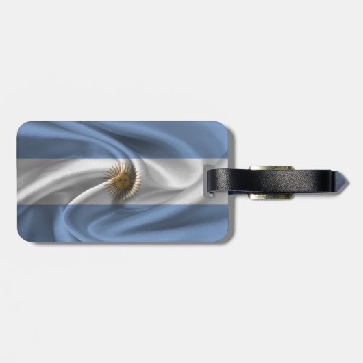 Flagge Argentiniens Gepäckanhänger (Rückseite horizontal)