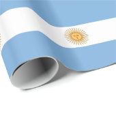 Flagge Argentiniens Geschenkpapier (Rolleneckpunkt)