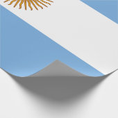 Flagge Argentiniens Geschenkpapier (Ecke)