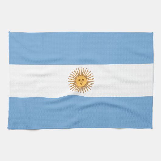 Flagge Argentiniens Geschirrtuch (Horizontal)