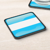 Flagge Argentiniens Getränkeuntersetzer (Linke Seite)