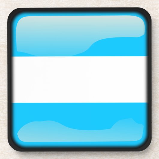 Flagge Argentiniens Getränkeuntersetzer (Vorderseite)