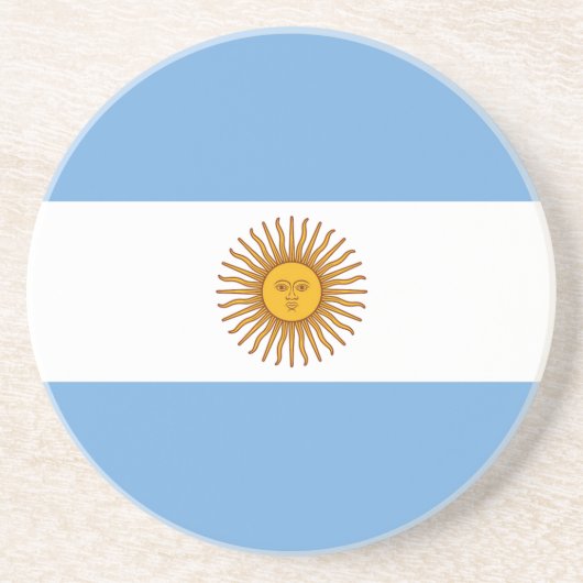 Flagge Argentiniens Getränkeuntersetzer (Vorne)