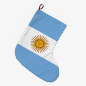 Flagge Argentiniens Großer Weihnachtsstrumpf (Vorderansicht (hängend))