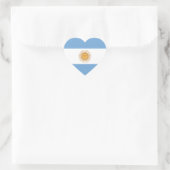 Flagge Argentiniens Herz-Aufkleber (Tasche)
