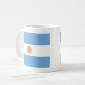 Flagge Argentiniens Kaffeetasse (Vorderseite Links)