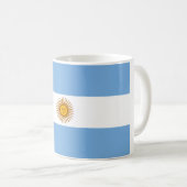 Flagge Argentiniens Kaffeetasse (VorderseiteRechts)
