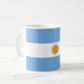 Flagge Argentiniens Kaffeetasse (Vorderseite Links)