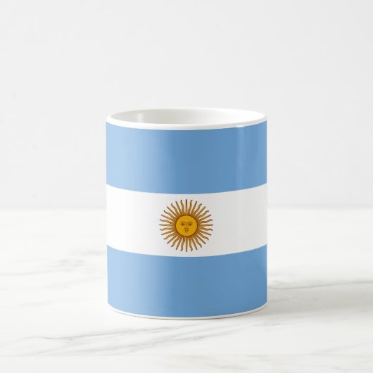 Flagge Argentiniens Kaffeetasse (Mittel)