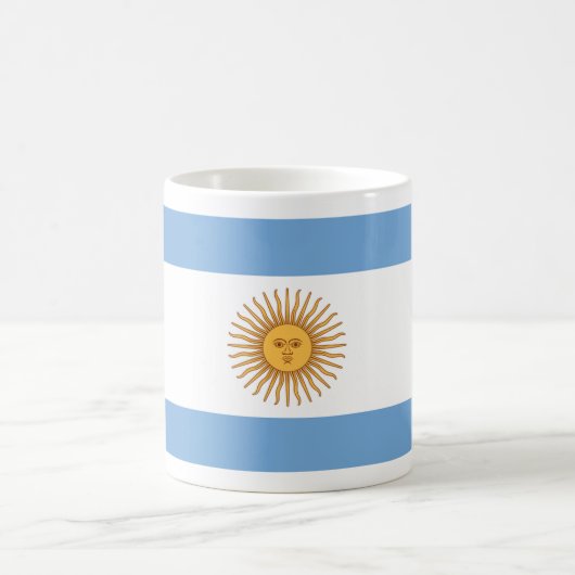 Flagge Argentiniens Kaffeetasse (Mittel)