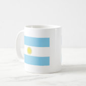 Flagge Argentiniens Kaffeetasse (Vorderseite Links)