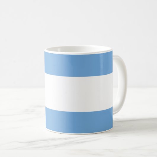 Flagge Argentiniens Kaffeetasse (VorderseiteRechts)