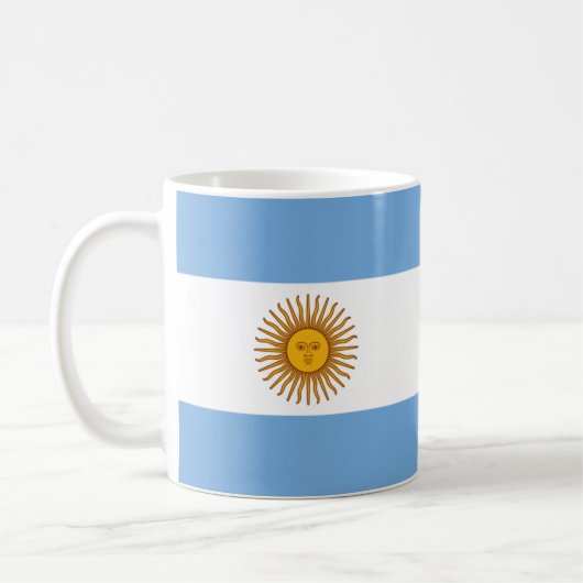 Flagge Argentiniens Kaffeetasse (Links)