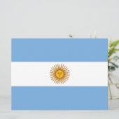 Flagge Argentiniens Karte (Stehend Vorderseite)