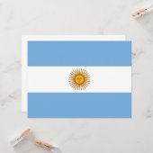 Flagge Argentiniens Karte (Vorderseite/Rückseite Beispiel)